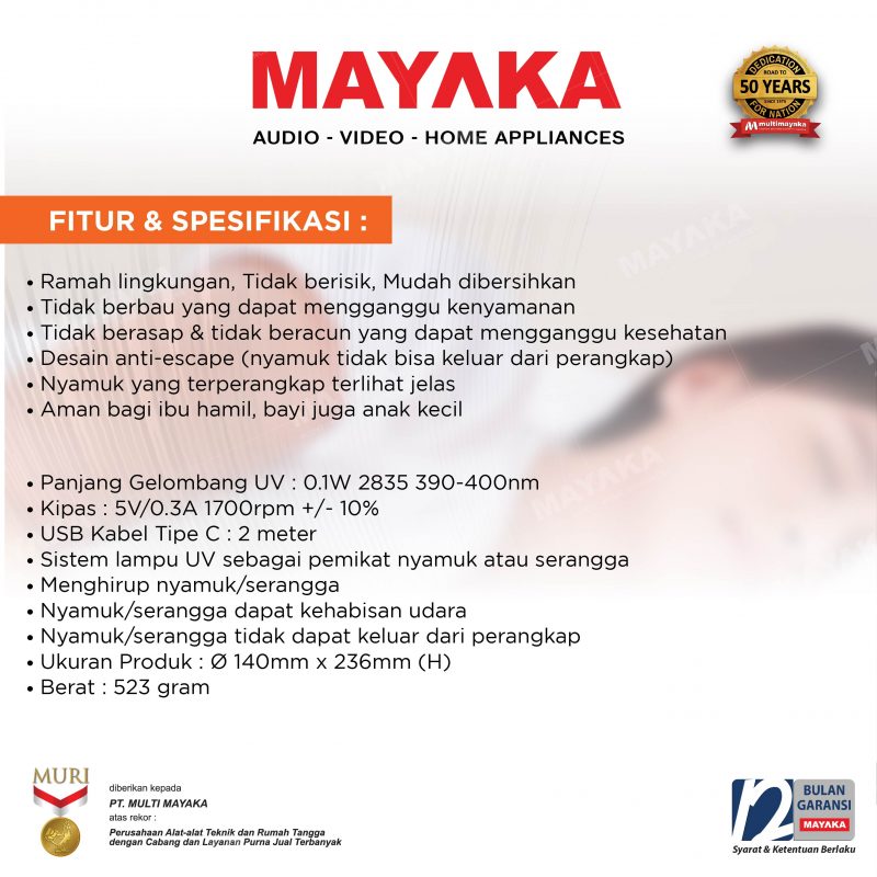 Deskripsi Produk Perangkap Nyamuk Mayaka