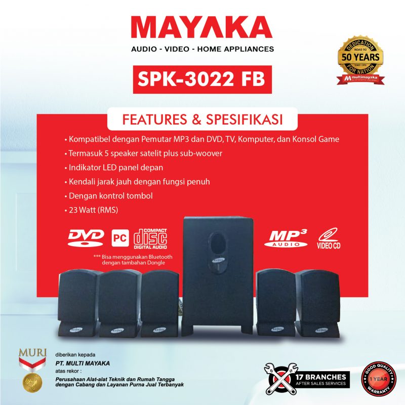 MULTIMEDIA SPEAKER SPK-3022 FB - Image 3